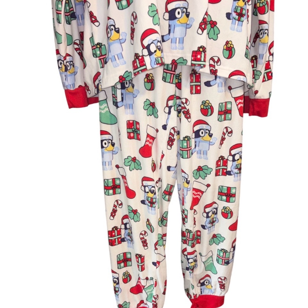 Bluey licensed 2-piece Christmas pajama set xl men women top bottoms xl - Picture 2 of 9
